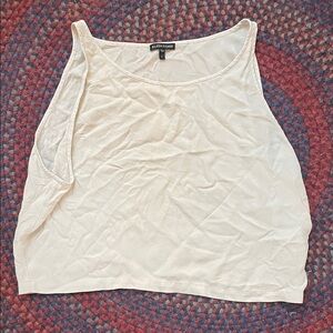 Eileen Fisher Cream Silk top, large